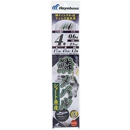 HB 船極 鱗メバル 魚皮5本鈎