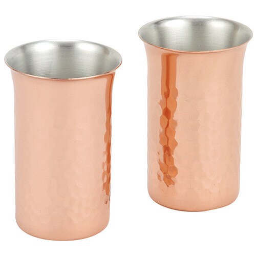 純銅鎚目一口ビール2PCセット