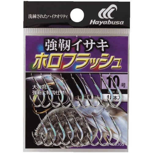 HB バラ鈎 強靭イサキ ホロフラッシュ 銀
