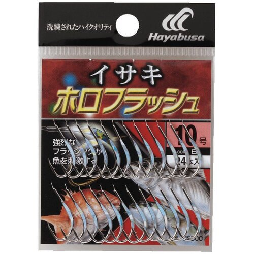 HB バラ鈎 イサキ白 ホロフラッシュ