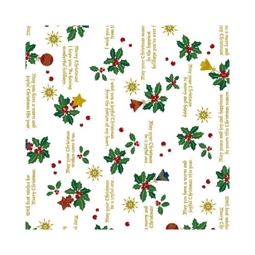 包装紙10枚ロール ホーリーデコ 半才判