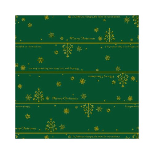 包装紙10枚ロール ネージュ緑 半才判