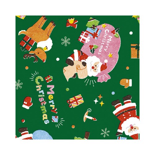 包装紙 ノエルギフト緑 全判