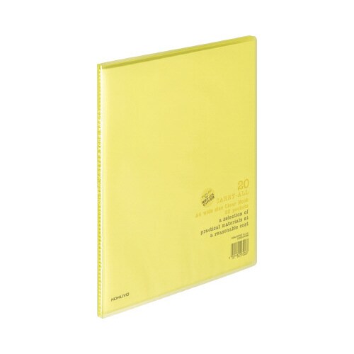 クリヤーブック キャリーオールA4ワイドP 黄X3