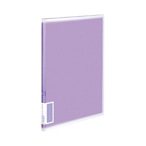 クリヤーブックコロレー固定式A4ポケット紫X3