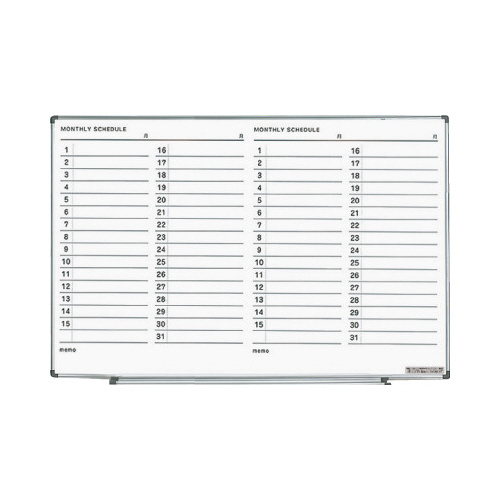 ホワイトボード軽量600×900mm月行事ヨコX2