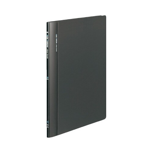 クリヤブック固定式横入A4縦20P濃灰X3