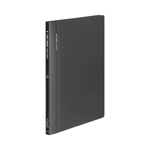 クリヤブック固定式横入A4縦40P濃灰X3