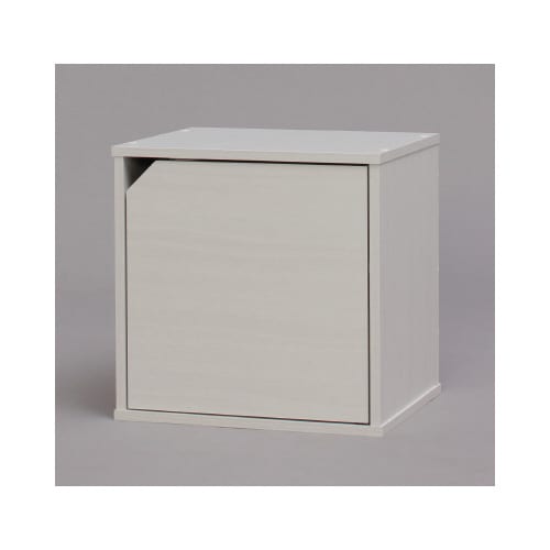 カラーキュビック 扉付 オフホワイト