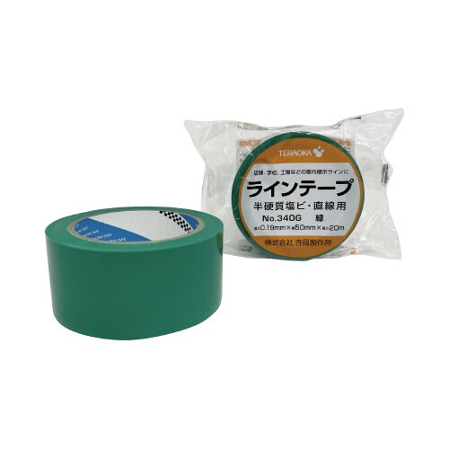 ラインテープNo.340G 緑 1巻×4
