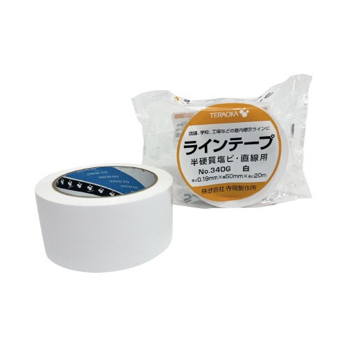 ラインテープNo.340G 白 1巻×4