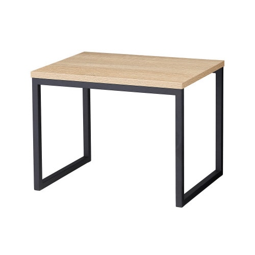 コの字ディスプレイ ラスティック×黒脚 幅30cm