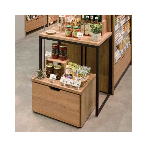 ブラックショーテーブル ラスティック W74.8