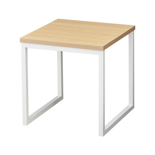 コの字ディスプレイ エクリュ×白脚 35cm角