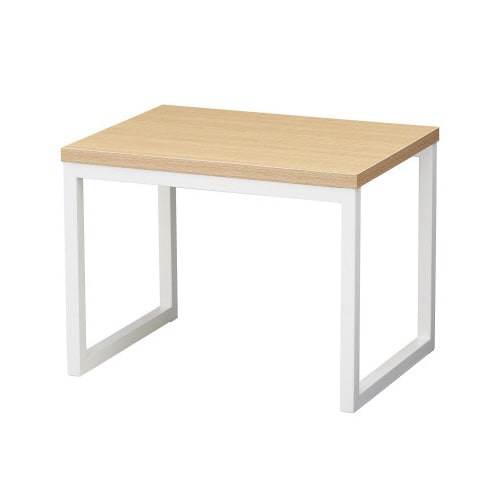 コの字ディスプレイ エクリュ×白脚 幅45cm