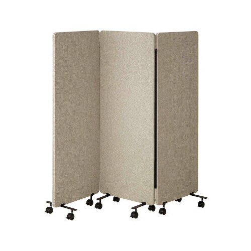 吸音パーティション3連W60×H150キャスター脚