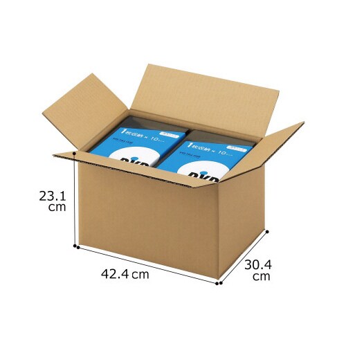 ダンボール W42.4×D30.4×H23.1cm
