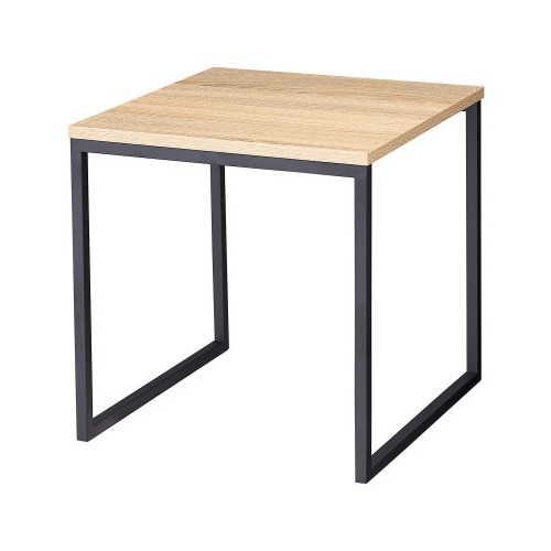 コの字ディスプレイ ラスティック×黒脚 40cm角