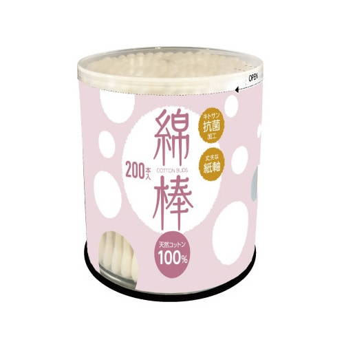 紙軸白綿棒200本入×5個
