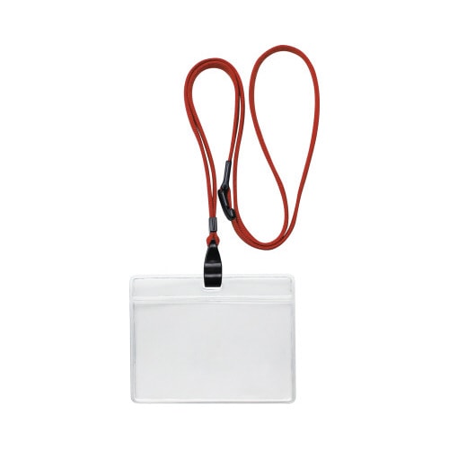 吊下げ名札 エコノミータイプ 10個入 赤×5