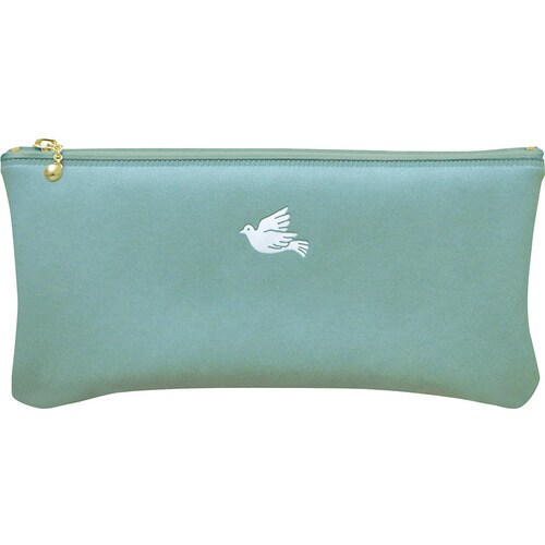 フラットペンケースワンポイントハトx2