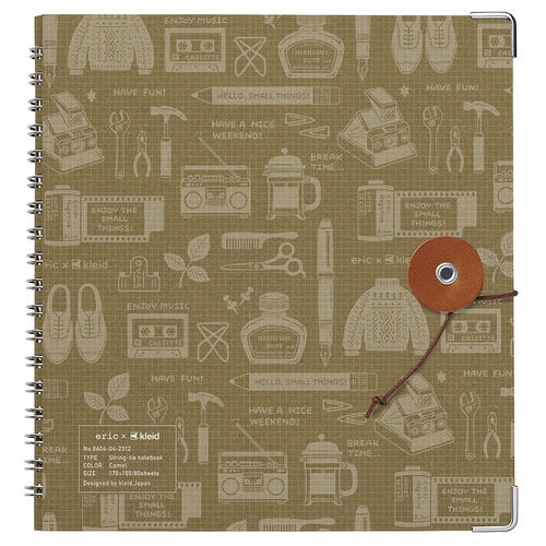 eric×Kleid スクエアノート キャメル3冊