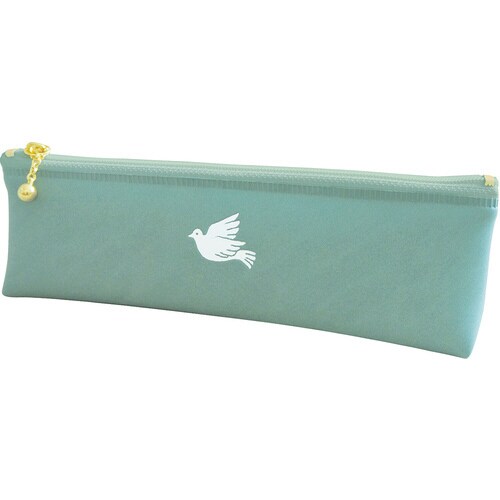 ペンケースワンポイントハトx2