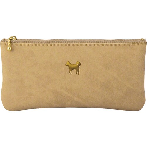 フラットペンケースワンポイント柴犬x2