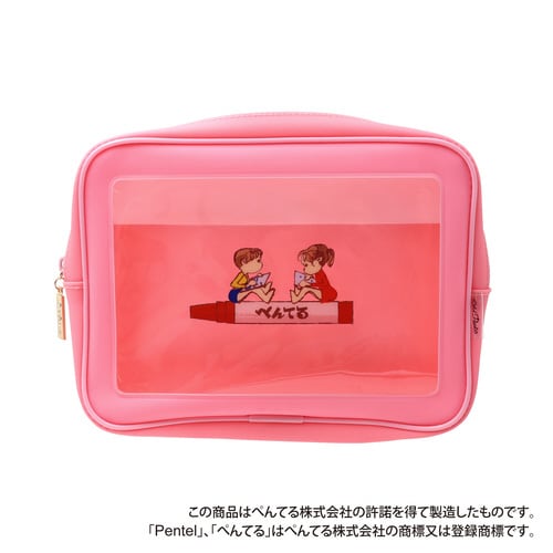 クリアポーチLペンテルx3