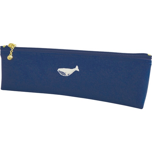 ペンケースワンポイントクジラx2