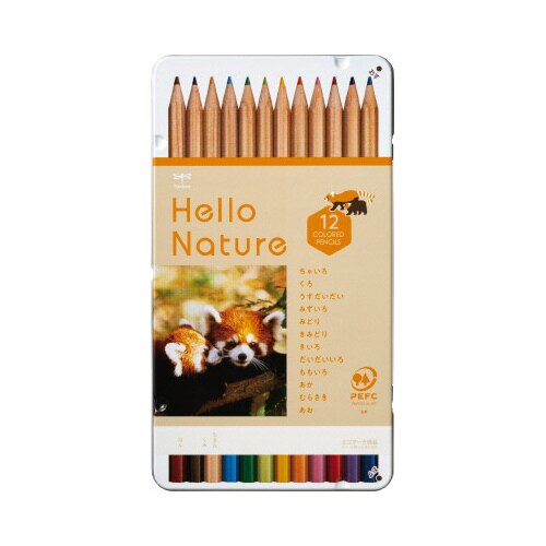 色鉛筆 ハローネイチャー03レッサーパンダ12色