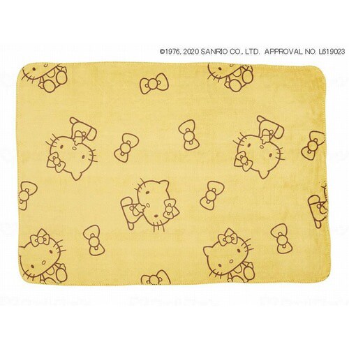 ひざ掛け(ハローキティ) イエロー 大×4