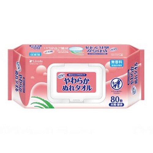 やわらかぬれタオルフタ付80枚入×12