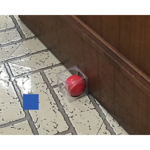 ドアストッパーDoorCube ブルー×7