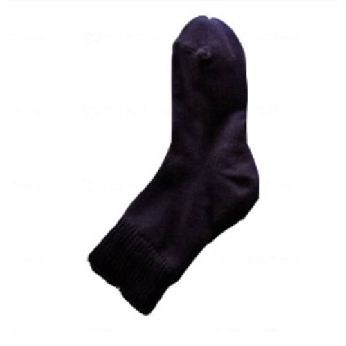 かかと ツルツルソックス/ブラック×5