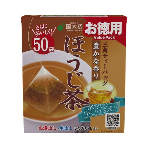 豊かな香りほうじ茶三角ティーパック2gx50袋x6