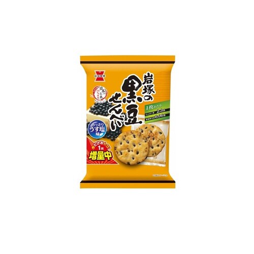 岩塚の黒豆せんべい9枚x12