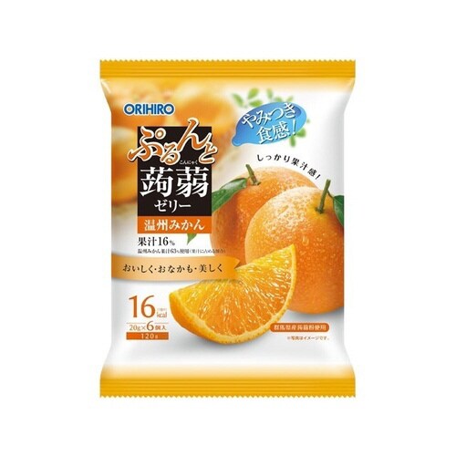 ぷるんと蒟蒻ゼリー温州みかん20gx6個x24