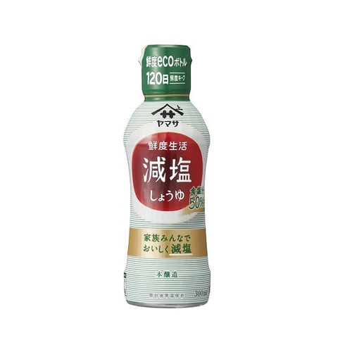 鮮度生活減塩しょうゆ鮮度ボトル300mlx12