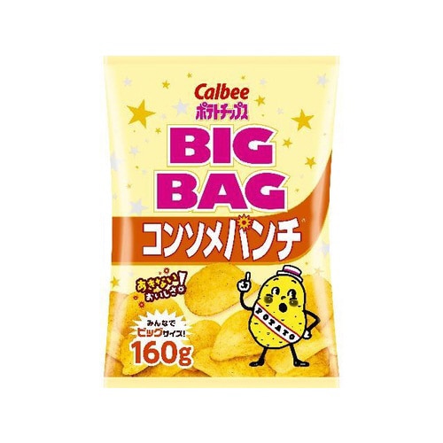 ポテトチップスコンソメパンチビッグ160gx12