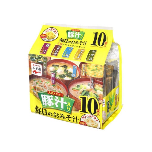 毎日のおみそ汁豚汁入り5種のバラエティ10袋x4