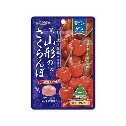 贅沢なグミ山形のさくらんぼ34gx6