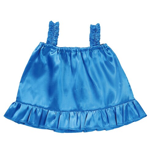 ソフトサテンビスチェ ブルー