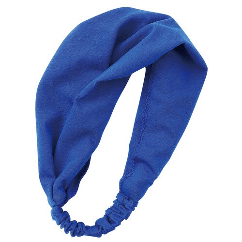 カラー ヘアーターバン 青