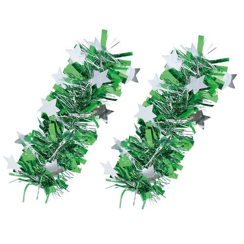 キラキラパッチンリストバンド 緑/銀 2個組