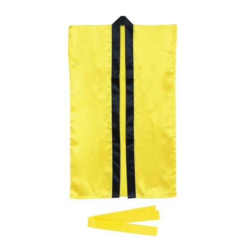 ソフトサテンロングハッピ J 黄 (ハチマキ付)