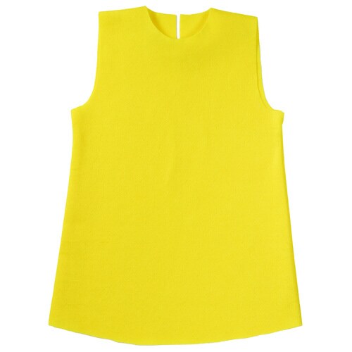 フェルト ワンピース イエロー Cサイズ