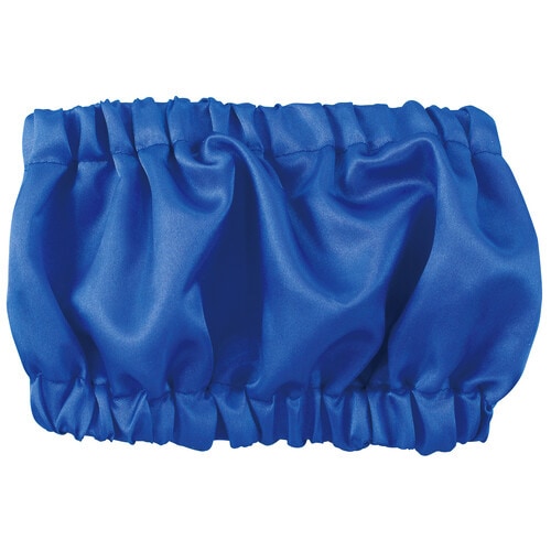 サテンチューブトップ 青