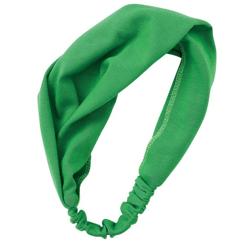 カラー ヘアーターバン 緑