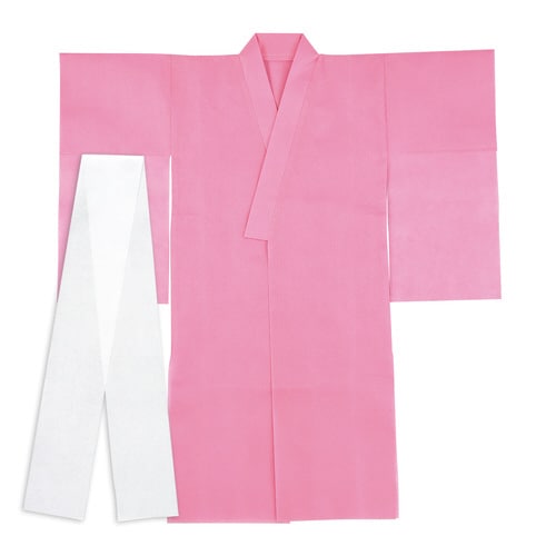 衣装ベース着物(おくみ付き) 桃